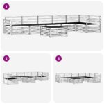vidaXL Záhradná súprava gaučov 7 pcs Biela 79 x 79 x 37 cm – Obrázok 8