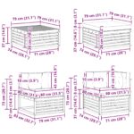 vidaXL Záhradná súprava gaučov s vankúšom 8 pcs Biela a svetlosivá – Obrázok 10