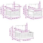 vidaXL Súpravy pohoviek 5 Kus 277,5 x 198,5 x 73 cm – Obrázok 10