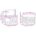 vidaXL Záhradná súprava gaučov 5 pcs Biela a krémová – Obrázok 7