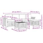 vidaXL Záhradná súprava gaučov 6 pcs Biela a antracitová – Obrázok 7