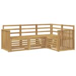 vidaXL Súpravy pohoviek 4 pcs Biela 187,5 x 128,5 x 73 cm – Obrázok 2