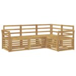 vidaXL Súpravy pohoviek 4 pcs Biela 190 x 130,5 x 73 cm – Obrázok 2