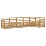 vidaXL Záhradná súprava gaučov 6 pcs Biela 308 x 130,5 x 73 cm – Obrázok 2