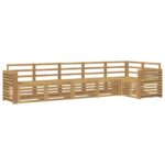vidaXL Záhradná súprava gaučov 6 pcs Biela 310 x 132,5 x 73 cm – Obrázok 2