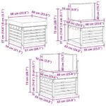 vidaXL Záhradná súprava gaučov 6 pcs Biela a krémová Polyester – Obrázok 8