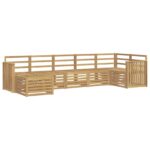 vidaXL Záhradná súprava gaučov 7 pcs Biela – Obrázok 2