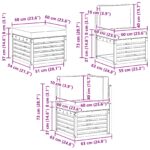 vidaXL Záhradná súprava gaučov 7 pcs Biela a krémová – Obrázok 9