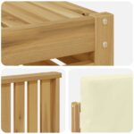 vidaXL Záhradná súprava gaučov 8 pcs Biela a krémová 59 x 59 x 37 cm – Obrázok 7