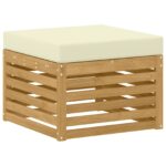 vidaXL Záhradná súprava gaučov 8 pcs Biela a krémová 59 x 59 x 37 cm – Obrázok 5
