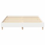 vidaXL Rám postele 2 pcs Biela 152 x 203 cm Kompozitné drevo – Obrázok 5