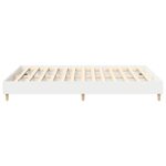 vidaXL Rám postele 2 pcs Biela 152 x 203 cm Kompozitné drevo – Obrázok 6