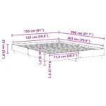 vidaXL Rám postele 2 pcs Biela 152 x 203 cm Kompozitné drevo – Obrázok 9