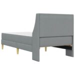 vidaXL Rám postele s matracom Svetlosivá 90 x 190 cm látka – Obrázok 8