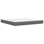 vidaXL Rám postele s matracom Tmavo šedá 180 x 200 cm látka – Obrázok 5