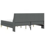 vidaXL Rám postele s matracom Tmavo šedá 180 x 200 cm látka – Obrázok 8