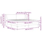 vidaXL Rám postele s matracom Čierny 180 x 200 cm látka – Obrázok 11