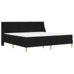 vidaXL Rám postele s matracom Čierny 180 x 200 cm látka – Obrázok 3