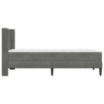 vidaXL Rám postele s matracom Tmavo šedá 90 x 190 cm Zamat – Obrázok 7