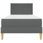 vidaXL Rám postele s matracom Tmavo šedá 90 x 190 cm látka – Obrázok 6