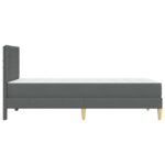 vidaXL Rám postele s matracom Tmavo šedá 90 x 190 cm látka – Obrázok 7