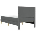 vidaXL Rám postele s matracom Tmavo šedá 90 x 190 cm látka – Obrázok 8
