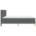 vidaXL Rám postele s matracom Tmavo šedá 180 x 200 cm látka – Obrázok 7