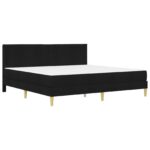 vidaXL Rám postele s matracom Čierny 180 x 200 cm látka – Obrázok 3