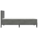 vidaXL Rám postele s matracom Tmavo šedá 90 x 190 cm Zamat – Obrázok 7