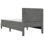 vidaXL Rám postele s matracom Tmavo šedá 90 x 190 cm Zamat – Obrázok 8