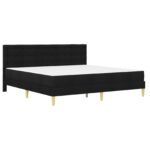 vidaXL Rám postele s matracom Čierny 180 x 200 cm látka – Obrázok 3
