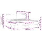 vidaXL Rám postele s čelnou doskou Biela 180 x 200 cm Umelá koža – Obrázok 12