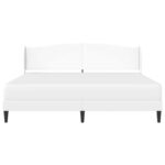 vidaXL Rám postele s čelnou doskou Biela 180 x 200 cm Umelá koža – Obrázok 6