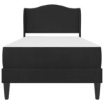 vidaXL Rám postele s čelnou doskou Čierna 90 x 190 cm Zamat – Obrázok 6