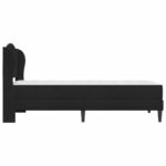 vidaXL Rám postele s čelnou doskou Čierna 90 x 190 cm Zamat – Obrázok 7