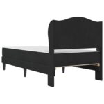 vidaXL Rám postele s čelnou doskou Čierna 90 x 190 cm Zamat – Obrázok 8