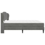 vidaXL Rám postele s čelnou doskou Tmavosivá 180 x 200 cm Zamat – Obrázok 7