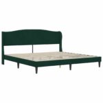 vidaXL Rám postele s čelnou doskou Čierna 180 x 200 cm Zamat – Obrázok 4
