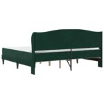 vidaXL Rám postele s čelnou doskou Čierna 180 x 200 cm Zamat – Obrázok 8