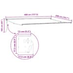 vidaXL Markíza Zelená a biela 4 x 2 m Polyester a kov – Obrázok 11