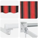 vidaXL Ručná vysúvacia markíza s LED 2,5 x 2 m 100% polyester a hliník – Obrázok 9
