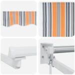 vidaXL Ručná vysúvacia markíza s LED Modrá, Oranžová, Biela 5 x 3 m – Obrázok 9