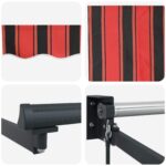 vidaXL Ručná vysúvacia markíza s LED 2,5 x 2 m 100% polyester a hliník – Obrázok 9
