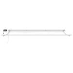 vidaXL Ručný rám markízy s LED Svetlo šedá a biela 4 x 2 m – Obrázok 7
