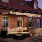vidaXL Ručný rám markízy s LED Žltá, Biela, Antracitová 3,5 x 2,5 m – Obrázok 3