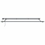 vidaXL Ručný rám markízy s LED Antracitová a biela 5 × 3,5 m – Obrázok 7