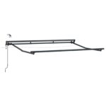 vidaXL Elektrická Retrakovateľná Markíza Bežová a Antracit 2,5 x 2 m – Obrázok 4