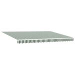 vidaXL Elektrická Retrakovateľná Markíza Zelená a biela 4 x 2 m – Obrázok 4