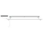 vidaXL Elektrická Retrakovateľná Markíza Zelená a biela 3 x 2,5 m – Obrázok 5