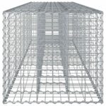 vidaXL Gabiónová vyvýšená posteľ 2 pcs Strieborná 260 x 60 x 55 cm – Obrázok 7